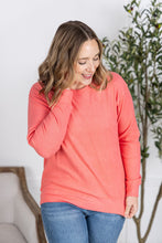 Load image into Gallery viewer, Corrine Ribbed Pullover Top - Coral