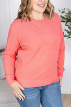 Load image into Gallery viewer, Corrine Ribbed Pullover Top - Coral