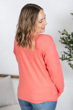 Load image into Gallery viewer, Corrine Ribbed Pullover Top - Coral