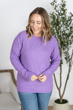 Load image into Gallery viewer, Corrine Ribbed Pullover Top - Purple