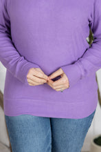 Load image into Gallery viewer, Corrine Ribbed Pullover Top - Purple