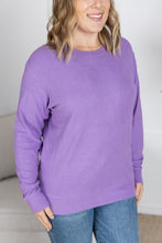 Load image into Gallery viewer, Corrine Ribbed Pullover Top - Purple