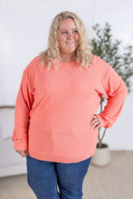 Load image into Gallery viewer, Corrine Ribbed Pullover Top - Coral