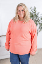 Load image into Gallery viewer, Corrine Ribbed Pullover Top - Coral