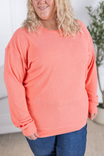 Load image into Gallery viewer, Corrine Ribbed Pullover Top - Coral