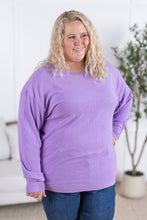 Load image into Gallery viewer, Corrine Ribbed Pullover Top - Purple