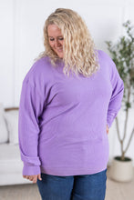 Load image into Gallery viewer, Corrine Ribbed Pullover Top - Purple