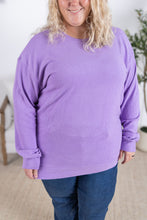 Load image into Gallery viewer, Corrine Ribbed Pullover Top - Purple