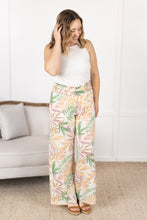 Load image into Gallery viewer, Presley Palazzo Pants - Mauve and Green Palm