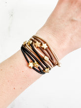 Load image into Gallery viewer, Hair Tie Bracelet Sets - Neutral Gold Accents