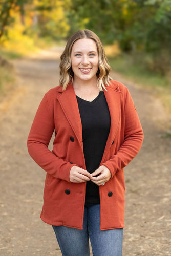 Scarlett Sweater Jacket - Pumpkin