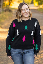 Load image into Gallery viewer, Festive Bright Trees Sweater