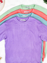 Load image into Gallery viewer, Corrine Ribbed Pullover Top - Purple