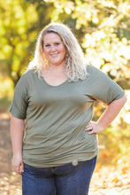 Load image into Gallery viewer, Chloe Cozy Tee - Olive