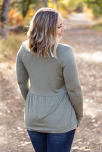 Load image into Gallery viewer, Long Sleeve Sarah Ruffle - Olive