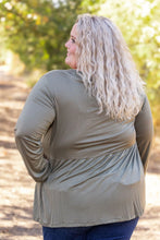 Load image into Gallery viewer, Long Sleeve Sarah Ruffle - Olive