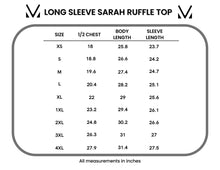 Load image into Gallery viewer, Long Sleeve Sarah Ruffle - Olive