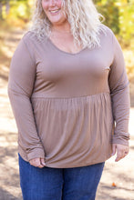 Load image into Gallery viewer, Long Sleeve Sarah Ruffle - Mocha