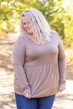 Load image into Gallery viewer, Long Sleeve Sarah Ruffle - Mocha