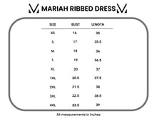 Load image into Gallery viewer, Mariah Ribbed Dress - Black Stripes