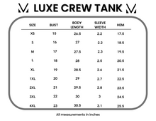 Load image into Gallery viewer, Luxe Crew Tank - Blue Leaf