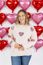 Load image into Gallery viewer, Sparkle Hearts Sweater