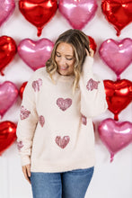 Load image into Gallery viewer, Sparkle Hearts Sweater