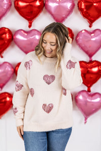 Sparkle Hearts Sweater