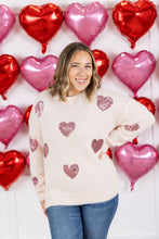 Load image into Gallery viewer, Sparkle Hearts Sweater