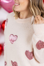 Load image into Gallery viewer, Sparkle Hearts Sweater